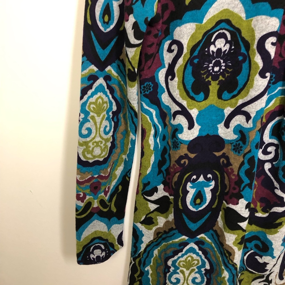 Karlie Long Sleeve Knit Dress‎ Sz Small-Medium Tags Missing Multicolor Abstract - Picture 4 of 13